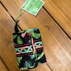 Vera Bradley Floral Black and Green Wallet